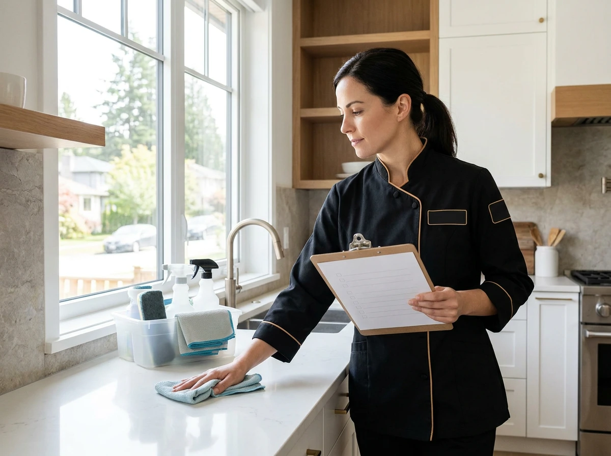 Carefully maintained kitchen representing Steady Cleaning procedures